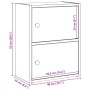 Estantería de madera de ingeniería marrón roble 40x24x52 cm de , Librerías y estanterías - Ref: Foro24-860361, Precio: 41,01 ...