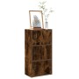 Estantería madera de ingeniería roble ahumado 40x24x77 cm de , Librerías y estanterías - Ref: Foro24-860368, Precio: 54,90 €,...