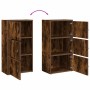 Estantería madera de ingeniería roble ahumado 40x24x77 cm de , Librerías y estanterías - Ref: Foro24-860368, Precio: 54,90 €,...
