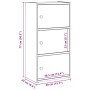 Estantería madera de ingeniería roble ahumado 40x24x77 cm de , Librerías y estanterías - Ref: Foro24-860368, Precio: 54,90 €,...