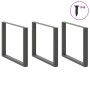 Patas para mesa comedor forma U 2uds antracita 100x(72-73) cm de , Patas para mesas - Ref: Foro24-4013214, Precio: 143,53 €, ...