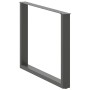 Patas para mesa comedor forma U 2uds antracita 100x(72-73) cm de , Patas para mesas - Ref: Foro24-4013214, Precio: 143,53 €, ...