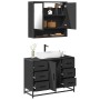 Juego de muebles de baño 2 pzas madera contrachapada negro de , Muebles de baño - Ref: Foro24-3300930, Precio: 194,92 €, Desc...