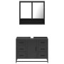 Juego de muebles de baño 2 pzas madera contrachapada negro de , Muebles de baño - Ref: Foro24-3300930, Precio: 194,92 €, Desc...