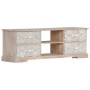 Mueble de TV de madera maciza de acacia 120x30x40 cm en Muebles TV | Comprar online en Foru.es