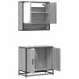 Set de muebles de baño 2 pzas madera contrachapada gris sonoma de , Muebles de baño - Ref: Foro24-3300918, Precio: 140,18 €, ...