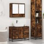 Set de muebles baño 2 pzas madera contrachapada roble ahumado de , Muebles de baño - Ref: Foro24-3300932, Precio: 199,31 €, D...