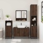 Set de muebles baño 2 pzas madera contrachapada marrón roble de , Muebles de baño - Ref: Foro24-3300924, Precio: 160,05 €, De...