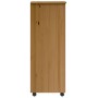 Cajonera con ruedas MOSS madera maciza pino marrón miel de , Taquillas y armarios de almacenamiento - Ref: Foro24-4015787, Pr...