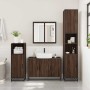 Set de muebles baño 2 pzas madera contrachapada marrón roble de , Muebles de baño - Ref: Foro24-3300894, Precio: 150,80 €, De...
