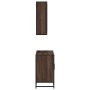 Set de muebles baño 2 pzas madera contrachapada marrón roble de , Muebles de baño - Ref: Foro24-3300894, Precio: 150,80 €, De...