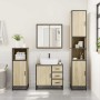 Set de muebles de baño 2 pzas madera contrachapada roble Sonoma de , Muebles de baño - Ref: Foro24-3300896, Precio: 170,43 €,...