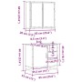 Set de muebles de baño 2 pzas madera contrachapada roble Sonoma de , Muebles de baño - Ref: Foro24-3300896, Precio: 170,43 €,...