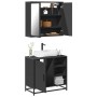 Juego de muebles de baño 2 pzas madera contrachapada negro de , Muebles de baño - Ref: Foro24-3300905, Precio: 155,62 €, Desc...