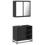 Juego de muebles de baño 2 pzas madera contrachapada negro de , Muebles de baño - Ref: Foro24-3300905, Precio: 155,62 €, Desc...