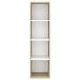 Mueble TV pared madera contrachapada blanco roble 37x37x142,5cm de vidaXL, Muebles TV - Ref: Foro24-805494, Precio: 66,32 €, ...