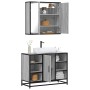 Set de muebles de baño 2 pzas madera contrachapada gris sonoma de , Muebles de baño - Ref: Foro24-3300913, Precio: 154,90 €, ...