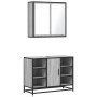 Set de muebles de baño 2 pzas madera contrachapada gris sonoma de , Muebles de baño - Ref: Foro24-3300913, Precio: 154,90 €, ...