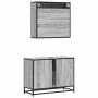 Set de muebles de baño 2 pzas madera contrachapada gris sonoma de , Muebles de baño - Ref: Foro24-3300913, Precio: 154,90 €, ...
