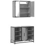 Set de muebles de baño 2 pzas madera contrachapada gris sonoma de , Muebles de baño - Ref: Foro24-3300913, Precio: 154,90 €, ...