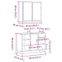 Set de muebles de baño 2 pzas madera contrachapada roble Sonoma de , Muebles de baño - Ref: Foro24-3300911, Precio: 155,42 €,...