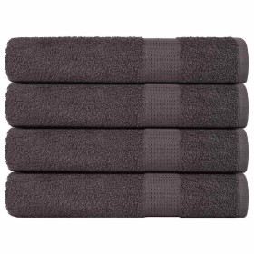 Törülközők 4 db antracit 100x200 cm 360 gsm 100% pamut de , Toallas - Ref: Foro24-136698, Precio: 71,92 €, Descuento: %