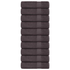 Toallas de baño 10 uds antracita 100x150 cm 360gsm 100% algodón de , Toallas - Ref: Foro24-136691, Precio: 103,10 €, Descuent...