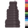 Juego de toallas 12 piezas 100% algodón antracita 360 gsm de , Toallas de baño y manoplas - Ref: Foro24-137096, Precio: 47,09...