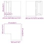 Mueble de cocina esquina pared Porto madera ingeniería blanca de , Armarios de cocina - Ref: Foro24-854097, Precio: 95,42 €, ...