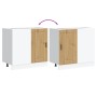 Mueble bajo de cocina porto roble artesano madera reconstituida de , Armarios de cocina - Ref: Foro24-854307, Precio: 81,34 €...