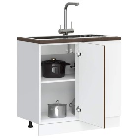 Mueble bajo de cocina porto roble marrón madera reconstituida de , Armarios de cocina - Ref: Foro24-854305, Precio: 81,45 €, ...