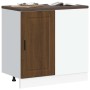 Mueble bajo de cocina porto roble marrón madera reconstituida de , Armarios de cocina - Ref: Foro24-854305, Precio: 81,45 €, ...