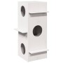 Casa para gatos madera maciza pino blanca 43x43x90 cm de , Mobiliario para gatos - Ref: Foro24-859299, Precio: 100,27 €, Desc...