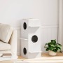 Casa para gatos madera maciza pino blanca 43x43x90 cm de , Mobiliario para gatos - Ref: Foro24-859299, Precio: 100,27 €, Desc...