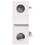 Casa para gatos madera maciza pino blanca 43x43x90 cm de , Mobiliario para gatos - Ref: Foro24-859299, Precio: 100,27 €, Desc...