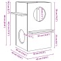 Casa para gatos cera marrón 43x43x60 cm madera maciza pino de , Mobiliario para gatos - Ref: Foro24-859303, Precio: 67,23 €, ...