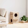 Casa para gatos madera maciza pino 43x43x60 cm de , Mobiliario para gatos - Ref: Foro24-859301, Precio: 61,61 €, Descuento: %