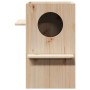Casa para gatos madera maciza pino 43x43x60 cm de , Mobiliario para gatos - Ref: Foro24-859301, Precio: 61,61 €, Descuento: %