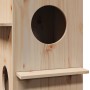 Casa para gatos madera maciza pino 43x43x60 cm de , Mobiliario para gatos - Ref: Foro24-859301, Precio: 61,61 €, Descuento: %