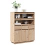 Aparador alto de madera maciza de pino 89x34x116,5 cm de , Aparadores - Ref: Foro24-861111, Precio: 170,25 €, Descuento: %