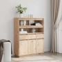Aparador alto de madera maciza de pino 89x34x116,5 cm de , Aparadores - Ref: Foro24-861111, Precio: 170,25 €, Descuento: %