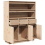 Aparador alto de madera maciza de pino 89x34x116,5 cm de , Aparadores - Ref: Foro24-861111, Precio: 170,25 €, Descuento: %