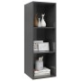Mueble TV pared madera contrachapada gris brillo 37x37x107 cm de vidaXL, Muebles TV - Ref: Foro24-805488, Precio: 36,91 €, De...