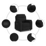 Sillón reclinable de tela negro de , Sillones - Ref: Foro24-4015682, Precio: 193,19 €, Descuento: %