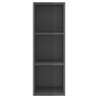 Mueble TV pared madera contrachapada gris brillo 37x37x107 cm de vidaXL, Muebles TV - Ref: Foro24-805488, Precio: 36,91 €, De...