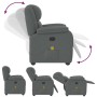 Sillón de masaje reclinable de tela gris oscuro de , Sillones - Ref: Foro24-4015711, Precio: 262,12 €, Descuento: %