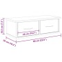 Armario pared madera ingeniería madera envejecida 60x26x18,5 cm de , Estantes y estanterías - Ref: Foro24-855858, Precio: 47,...