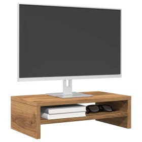 Soporte mesa pantalla madera ingeniería roble 42x24x13 cm de , Muebles TV - Ref: Foro24-855797, Precio: 23,55 €, Descuento: %