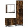 Set de muebles baño 3 pzas madera contrachapada roble ahumado de , Muebles de baño - Ref: Foro24-3301122, Precio: 290,96 €, D...