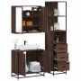 Set de muebles baño 3 pzas madera contrachapada roble marrón de , Muebles de baño - Ref: Foro24-3301129, Precio: 229,03 €, De...